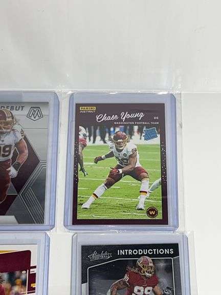 (6) Chase Young Football Trading Cards