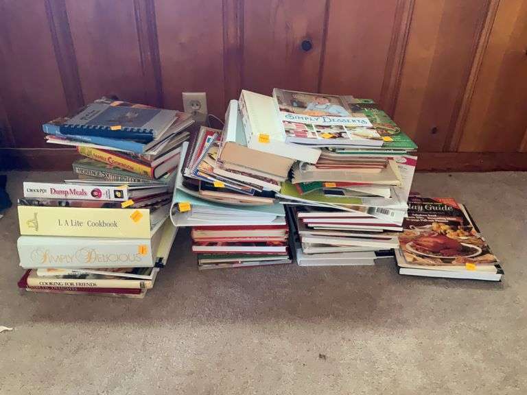 Assortment of Cookbooks, Magazines, and Recipe Books