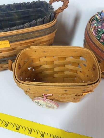 Longaberger Hope Basket, Sleigh Basket, Harvest Basket, Collectors Club Basket