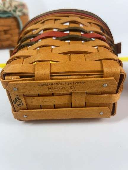 Longaberger Inaugural Basket, Wall Hanging Basket, Dresden Basket, Herb Baskets