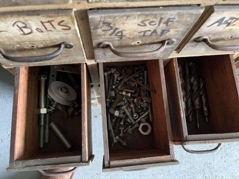 Wooden Storage Bin with Hardware
