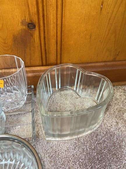 Assortment of Clear Glassware