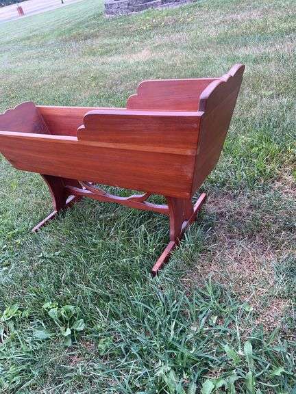 Wooden Rocking Baby Cradle
