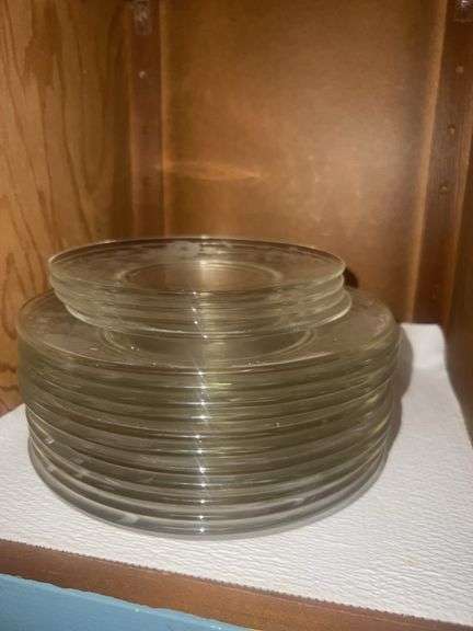 Assortment of Clear Glass Plates