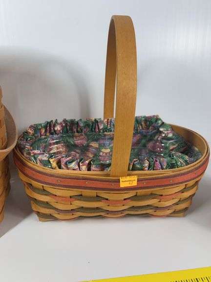 Longaberger Tall Basket, Longaberger Easter Basket, Longaberger 1999 Horizon of Hope Basket