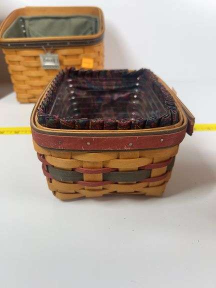 Longaberger Collectors Club Membership Charter Member Basket, Longaberger Father’s Day Caddy Basket,