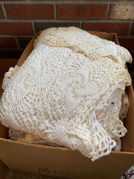 Box of Lace Linens