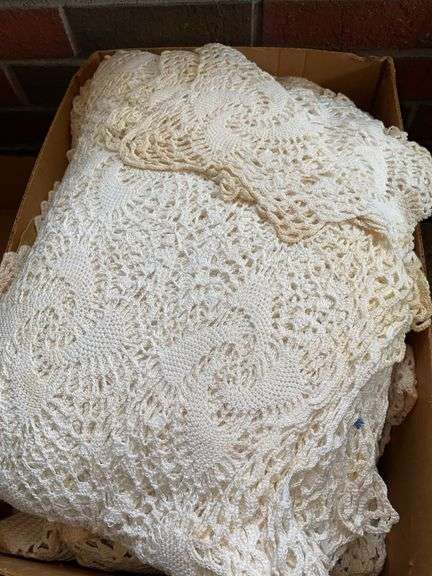 Box of Lace Linens