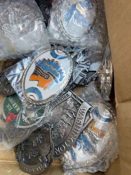 Large Assortment of Belt Buckles