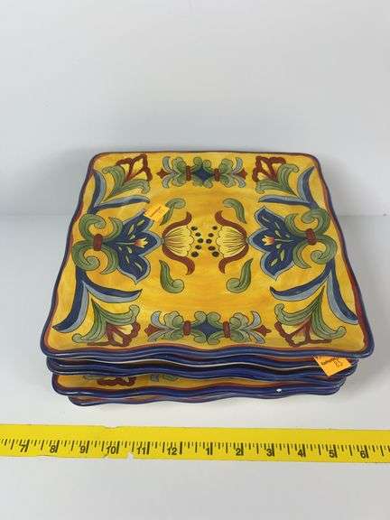 Maxcera Yellow Talavera 10” Plates