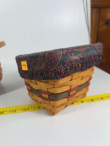 Longaberger Cranberry Basket, Fathers Day Basket, Woven Memories Basket