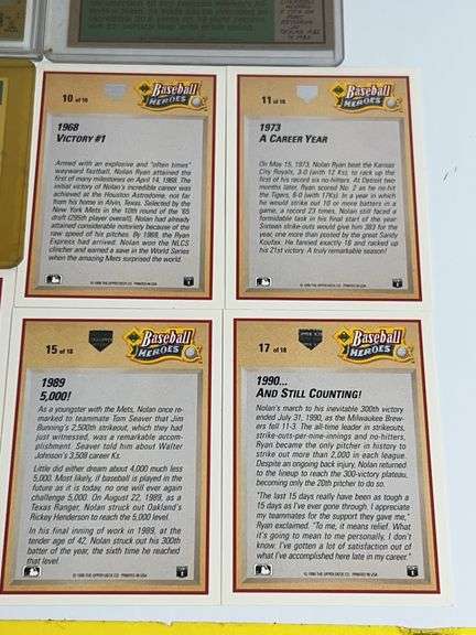 Assortment of Baseball Trading Cards