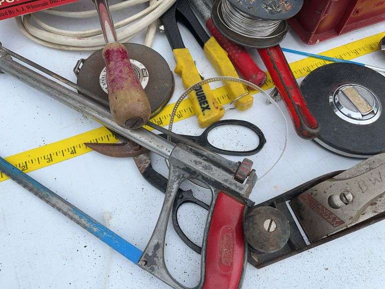 Crate with Variety of Tools