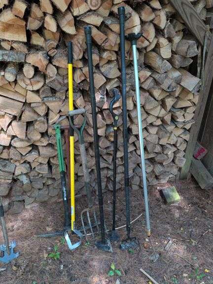 Pickaxe, pitchfork, rake, and other hand tools