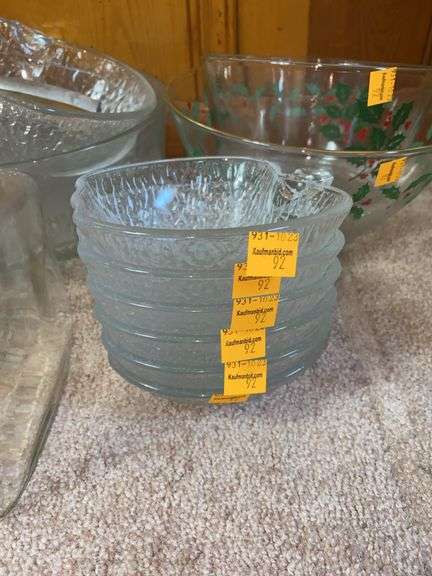 Assorted Clear Glassware