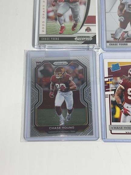 (6) Chase Young Football Trading Cards