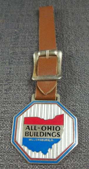 All Ohio Buildings, Millersburg Ohio, 1974, Watch Fob