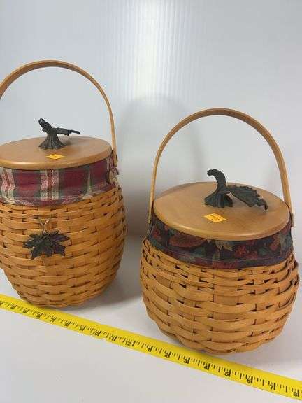 2 Longaberger Fall Fields Baskets