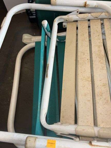 (2) Plastic Folding Chairs, Camping Chair in Case