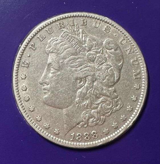 Lot of Two (2) Morgan Silver Dollars with Commemorative Cards & Stamps