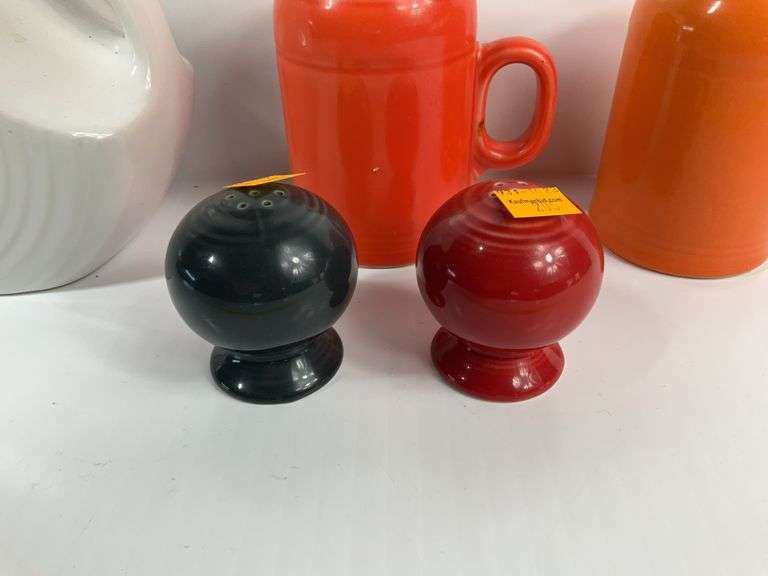 Fiesta Ware Salt and Pepper Shakers, Fiesta Ware Pitcher
