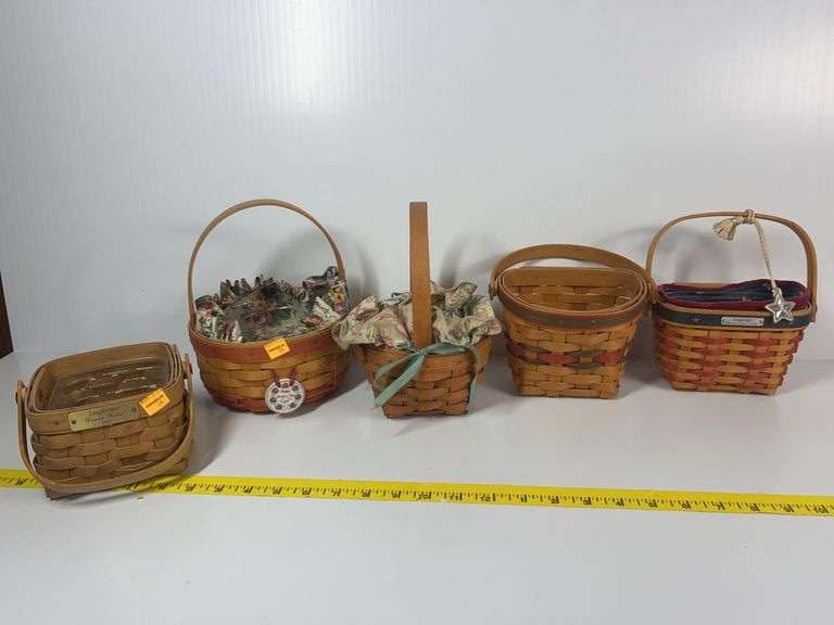 Longaberger Inaugural Basket, Wall Hanging Basket, Dresden Basket, Herb Baskets