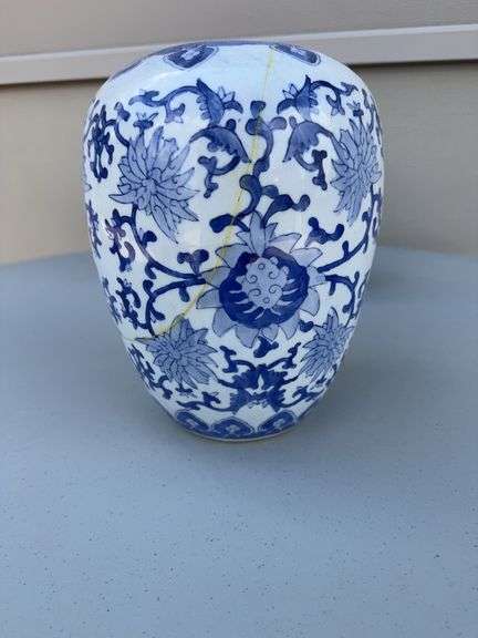 (3) Blue and White Spice Jars
