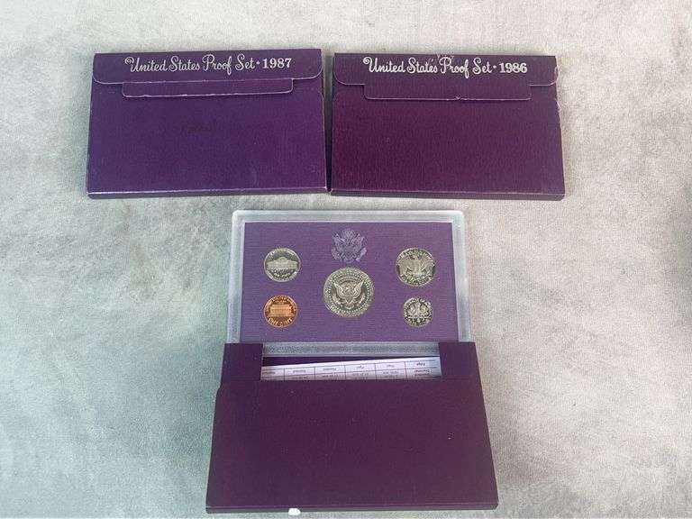 1986, 1987, 1988 United States Proof Sets