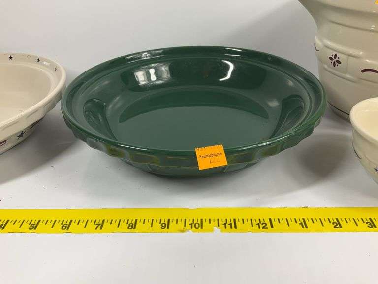 Longaberger Plates, Bowls and Pitcher, Soap Dispenser