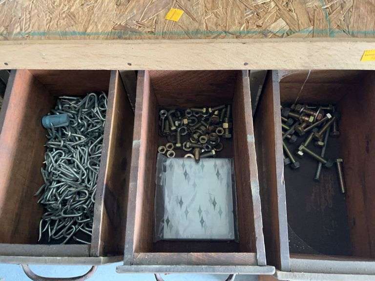 Wooden Storage Bin with Hardware