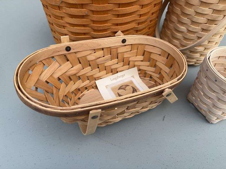 (4) Longaberger Baskets