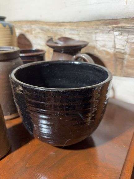 Ceramic pieces - pitcher, vase, and more - some homemade