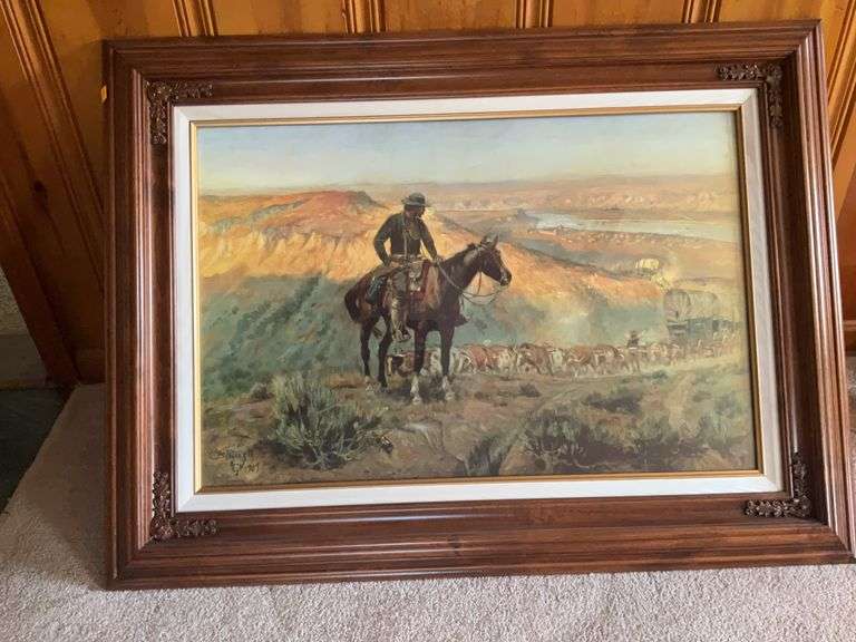 "Wagon Boss" Framed Picture