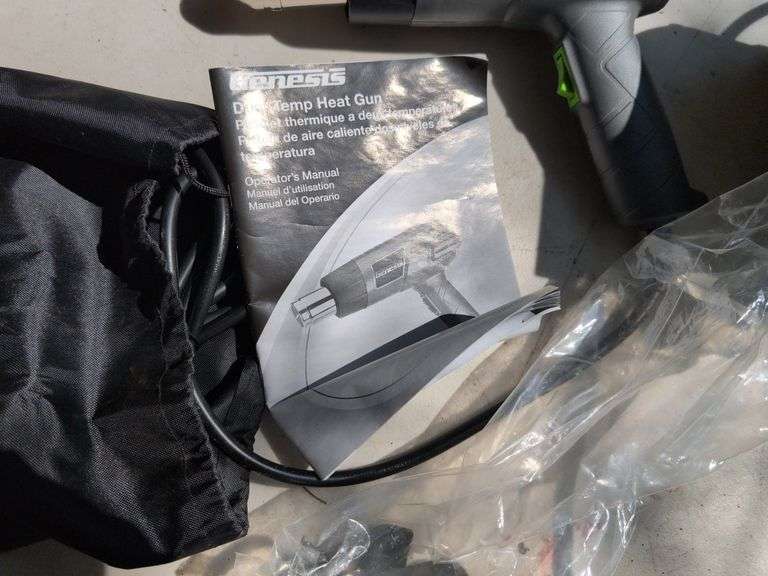 Shopmate 6" grinder and Genesis heat gun