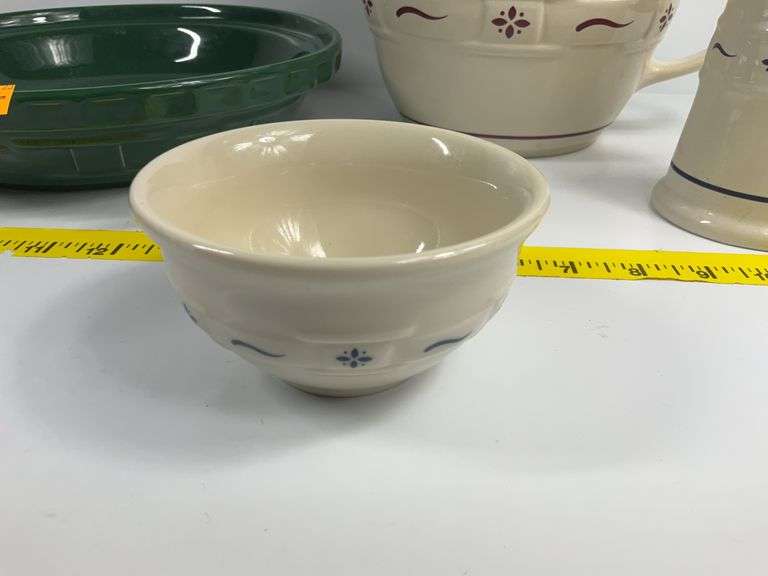 Longaberger Plates, Bowls and Pitcher, Soap Dispenser