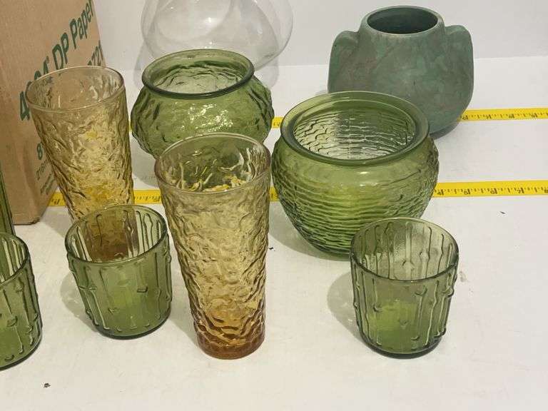 Variety of Glassware, some Morgantown Glass