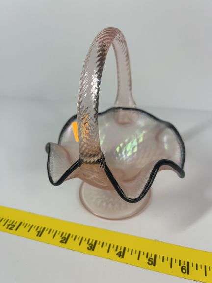 Fenton Pink Basket