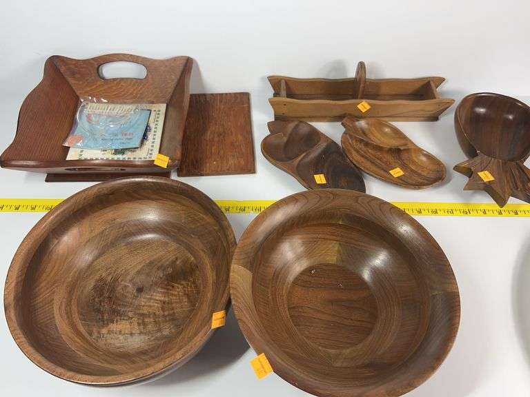 Assortment of Wooden Dishes
