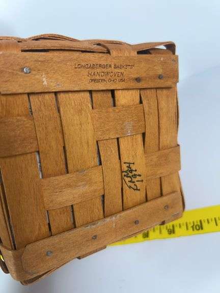 Longaberger Tissue Basket, Purse, Tulip Basket