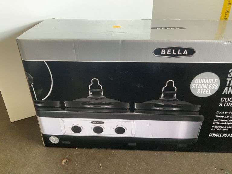 Bella Triple Slow Cooker and Server