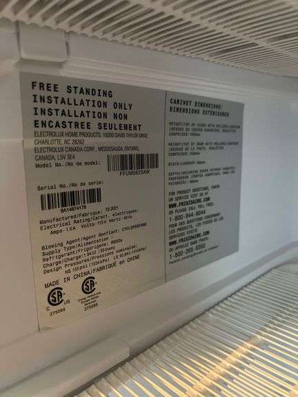 Frigidaire Upright Freezer