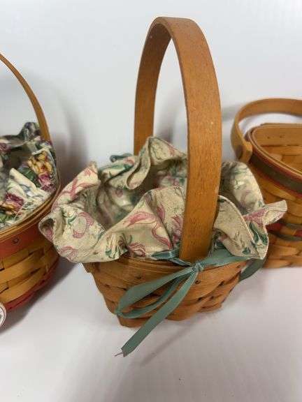 Longaberger Inaugural Basket, Wall Hanging Basket, Dresden Basket, Herb Baskets