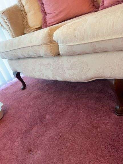 Victorian Style 3 Cushion Sofa and Pillows