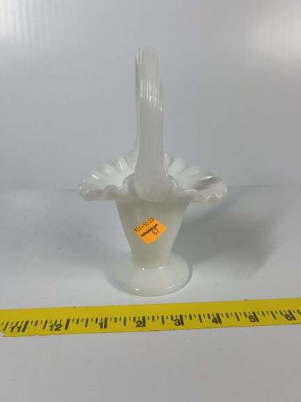 Fenton Milk Glass Basket