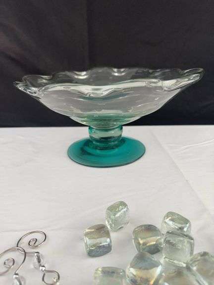 (2) Bowls, Canister, Leaf Decor, and other misc.