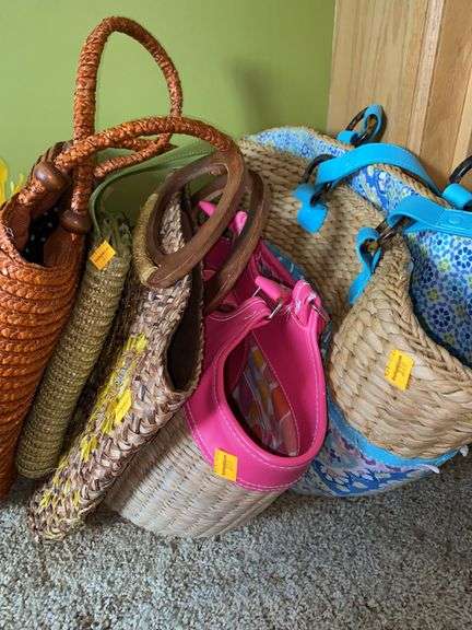 Assorted Woven Basket Purses