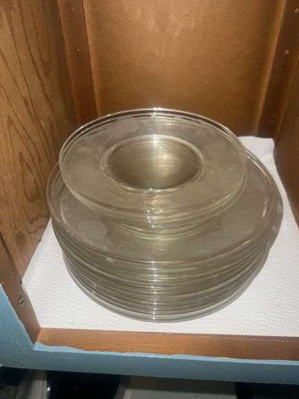 Assortment of Clear Glass Plates