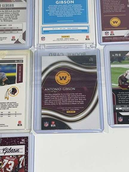 (7) Antonio Gibson Trading Cards
