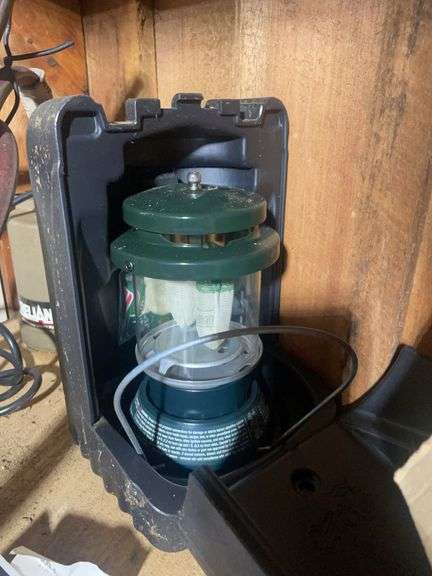 Submersible utility pump, Coleman lantern, tile cutter, and more