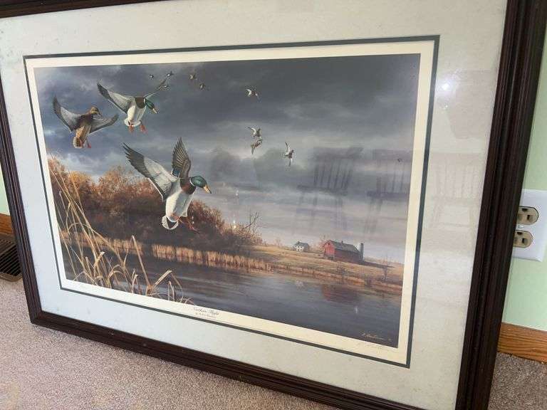 “Northern Flight” by Robert Hautman Duck Framed Artwork